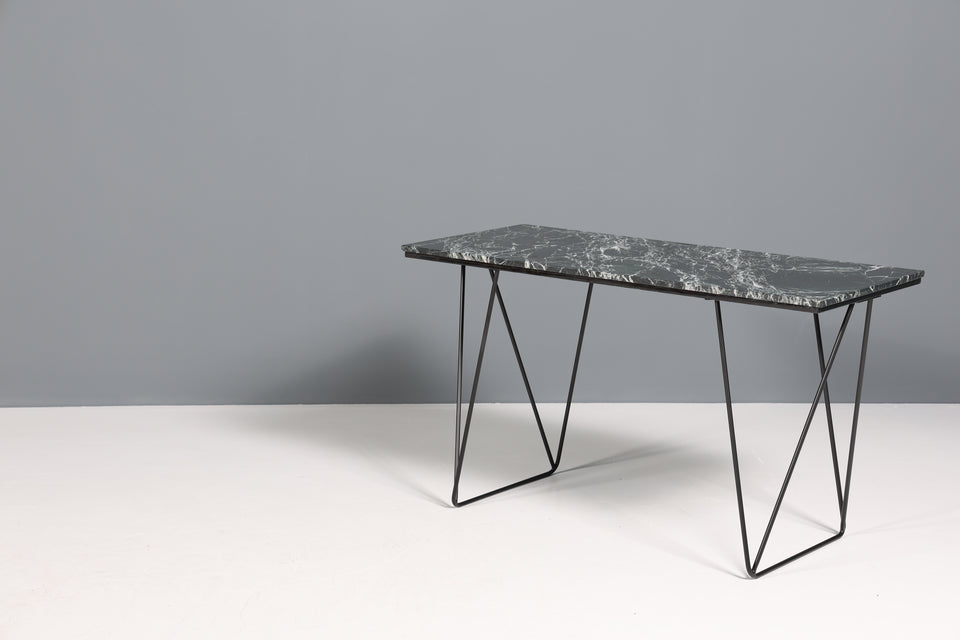 Einzigartiger Schreibtisch mit Marmorplatte Bürotisch mit Hairpin Legs Tisch
