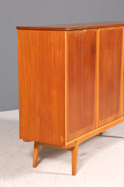 Wunderschönes Mid Century Highboard Teak Holz Schrank Büro Kommode 60er Jahre