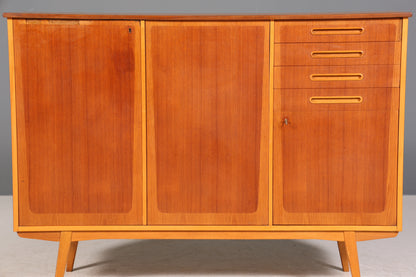 Wunderschönes Mid Century Highboard Teak Holz Schrank Büro Kommode 60er Jahre