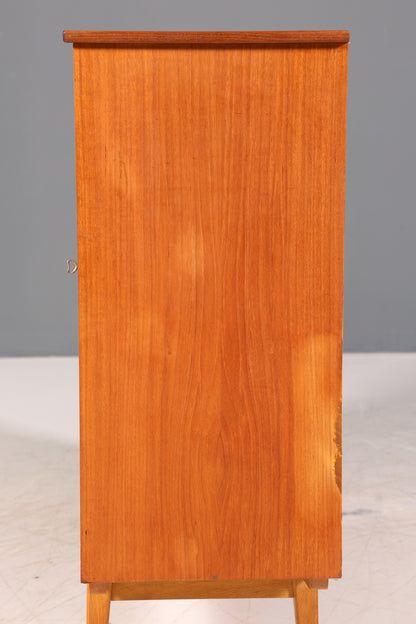 Wunderschönes Mid Century Highboard Teak Holz Schrank Büro Kommode 60er Jahre