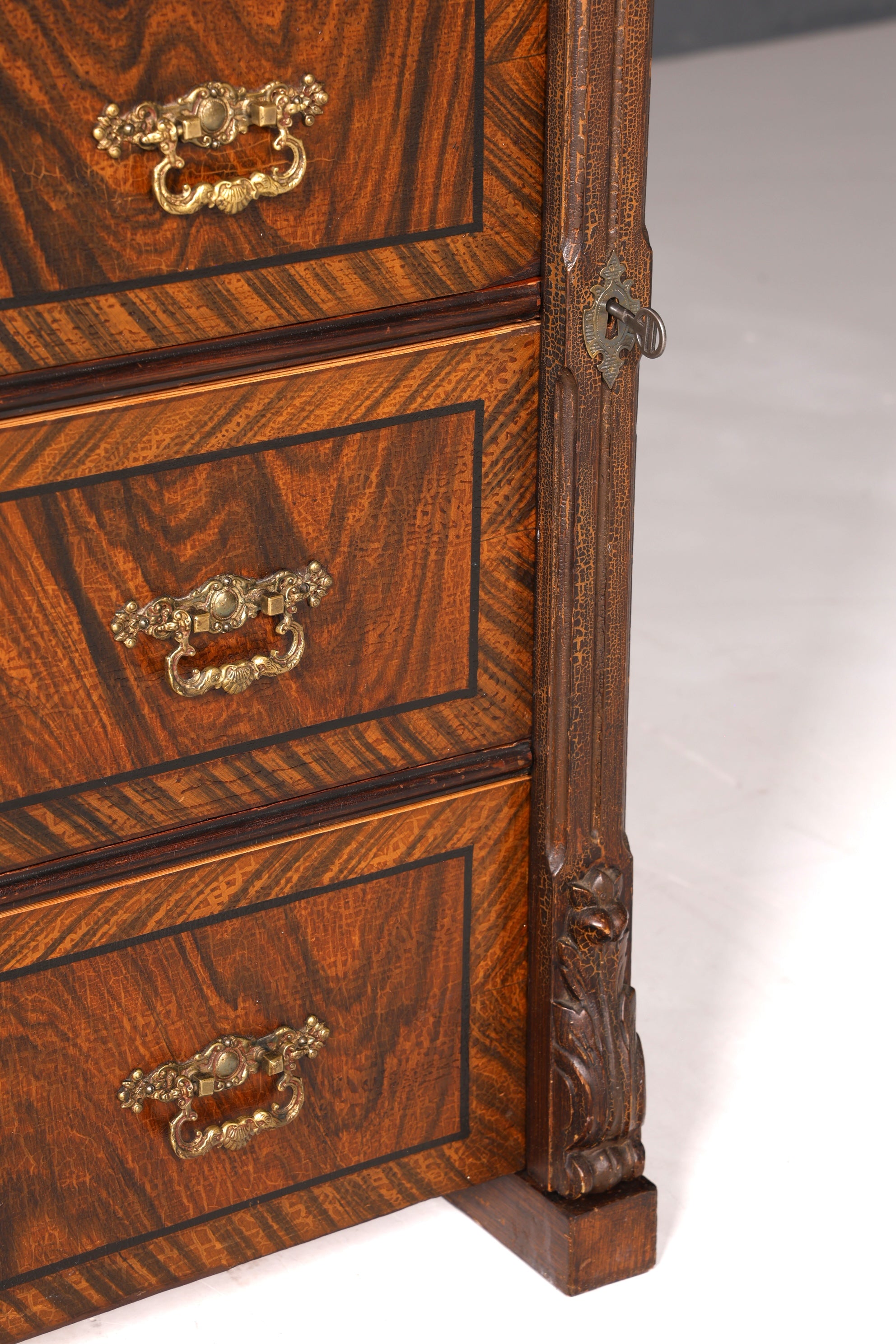 Wunderschöne Gründerzeit Kommode Jugendstil Schubladenkommode Antik Vertiko Wäschekommode