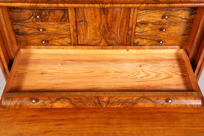 E903 Finish Wunderschöner Gründerzeit Sekretär Vertiko Highboard Louis Philippe Kommode um 1880