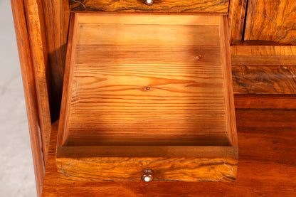 E903 Finish Wunderschöner Gründerzeit Sekretär Vertiko Highboard Louis Philippe Kommode um 1880