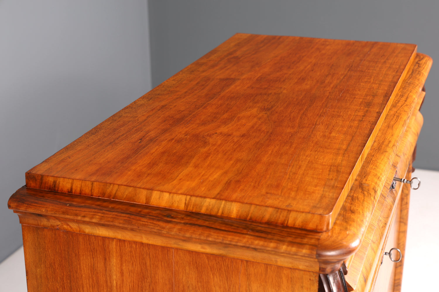 E903 Finish Wunderschöner Gründerzeit Sekretär Vertiko Highboard Louis Philippe Kommode um 1880