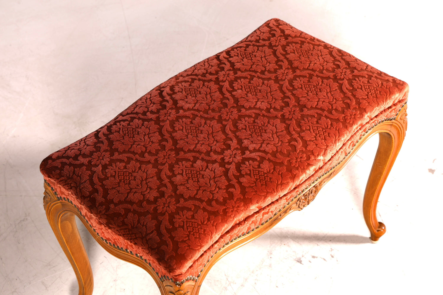 Wunderschöner Chippendale Hocker Barock Antik Stil Fussablage Schemel