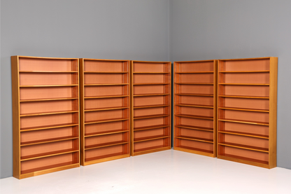 Schlichtes XXL Mid Century Regal Vintage Bücherregal Schrank Buchablage 60s Bookshelf 3 von 5