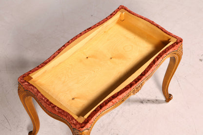 Wunderschöner Chippendale Hocker Barock Antik Stil Fussablage Schemel