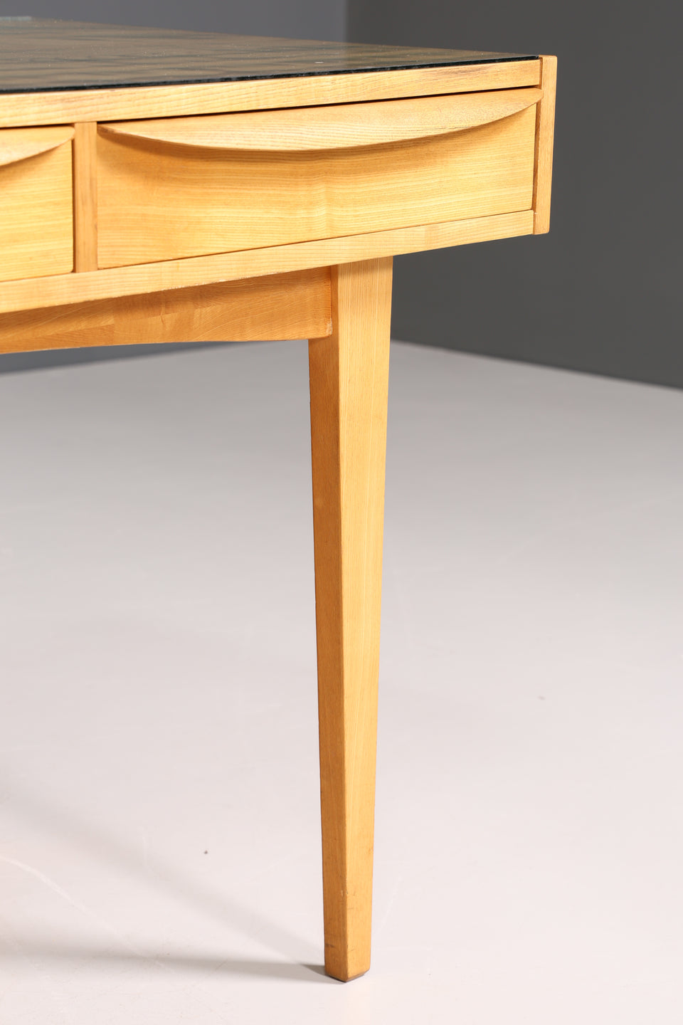 Hellerau Schreibtisch Modell 602 Mid Century Franz Ehrlich Design Bürotisch Vintage Desk