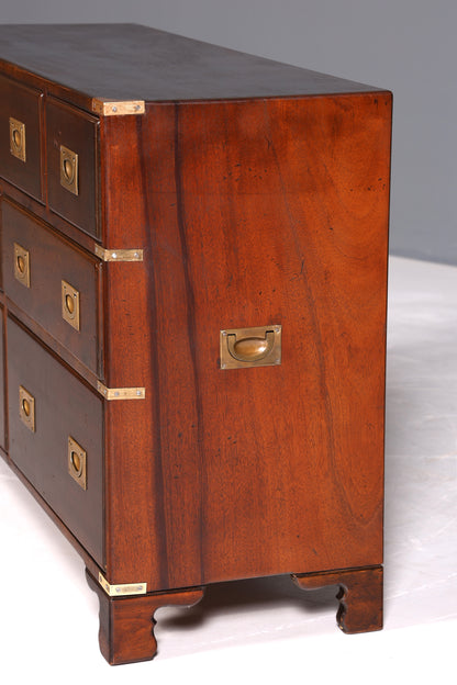 Traumhaftes Maritim Sideboard Englische Schiffs Kommode Englisch Antik Schrank Military Chest