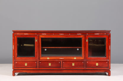 Seltenes Chinesisches Sideboard Vitrine Kommode China Asia Tv Hifi Schrank Buffet Anrichte - Sideboard