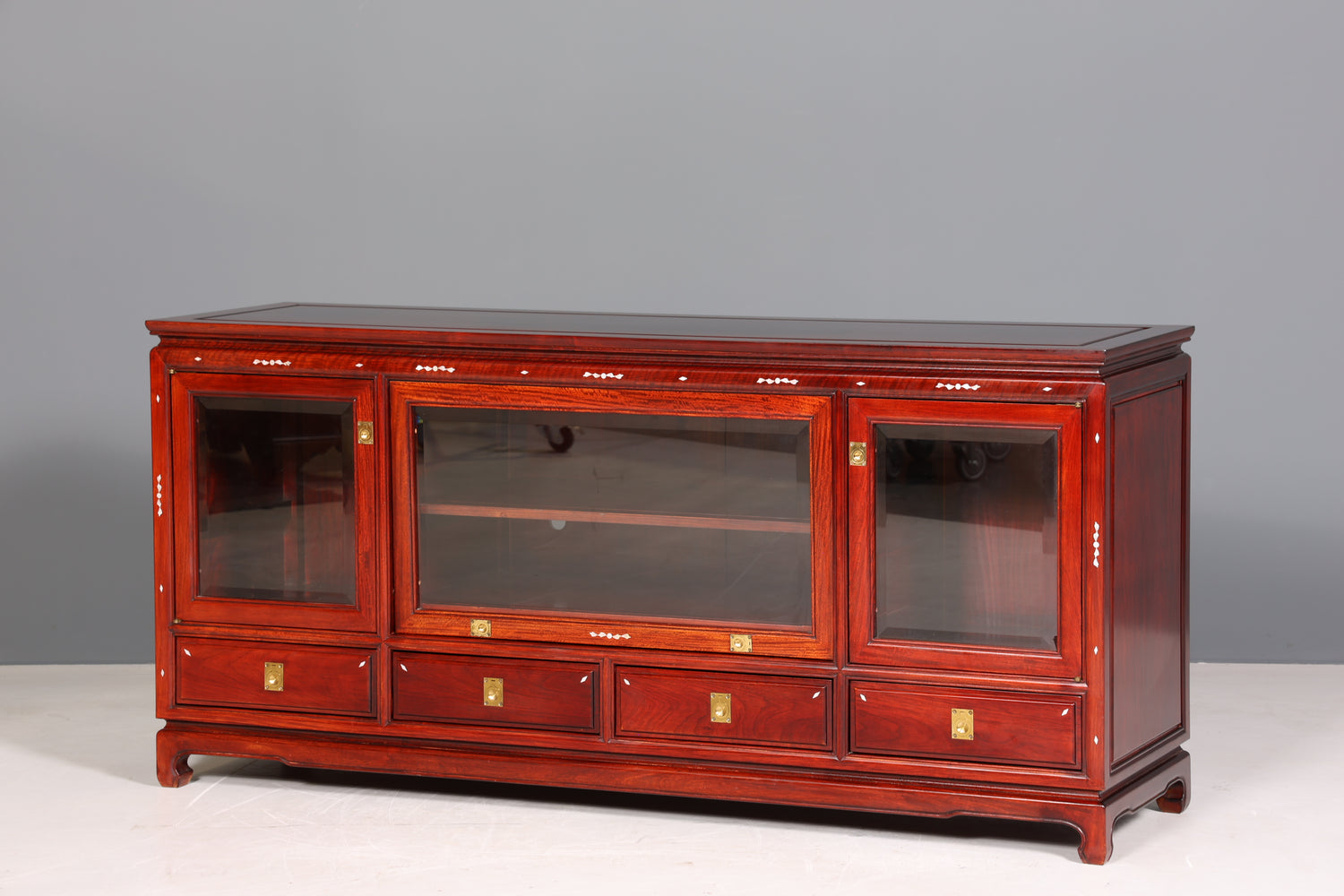 Seltenes Chinesisches Sideboard Vitrine Kommode China Asia Tv Hifi Schrank Buffet Anrichte - Sideboard
