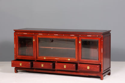 Seltenes Chinesisches Sideboard Vitrine Kommode China Asia Tv Hifi Schrank Buffet Anrichte - Sideboard