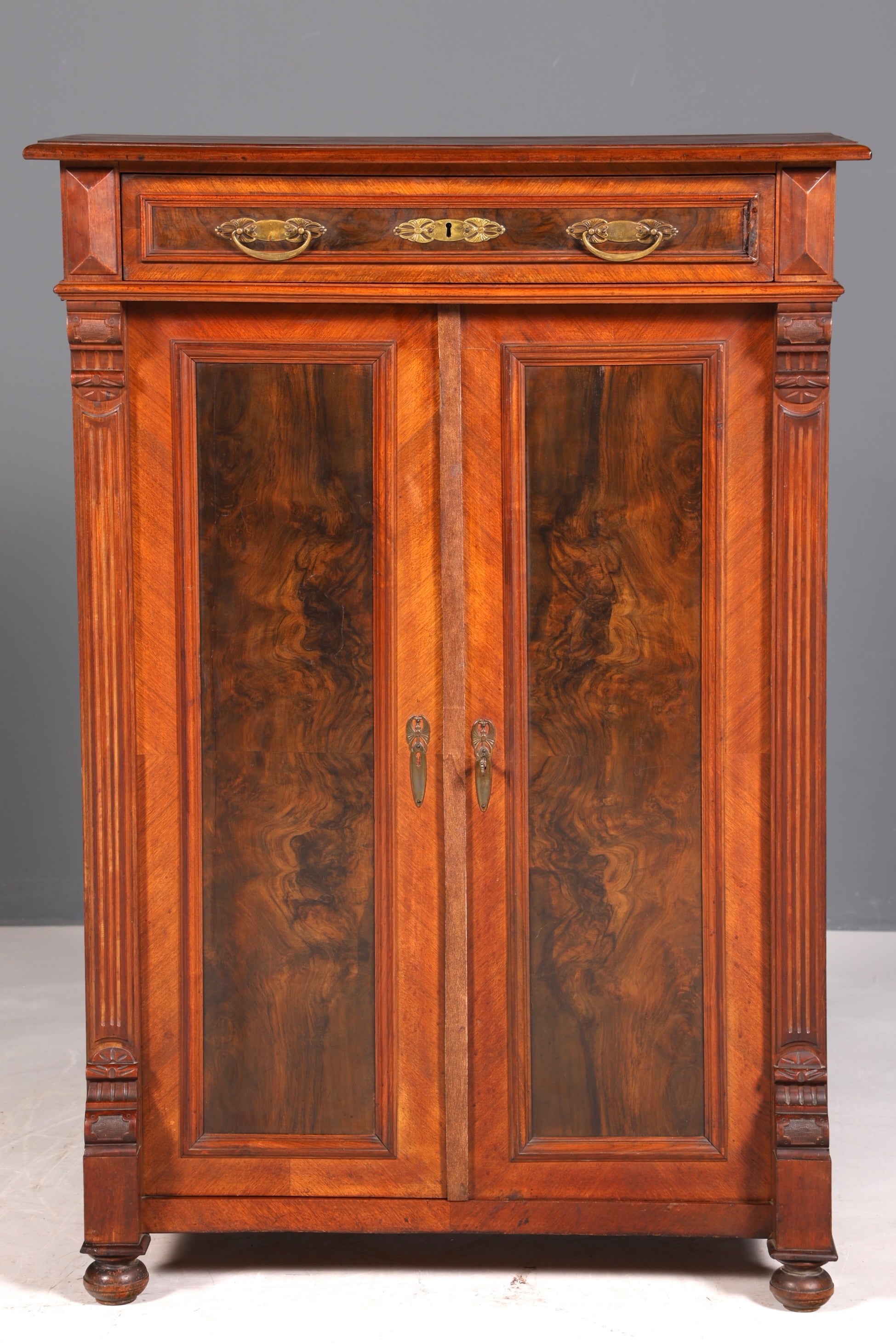 Traumhaftes Gründerzeit Vertiko Jugendstil Schrank Antik Highboard Kommode