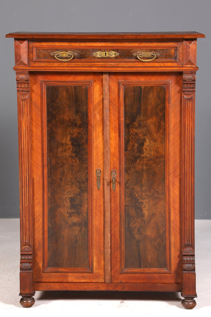 Traumhaftes Gründerzeit Vertiko Jugendstil Schrank Antik Highboard Kommode