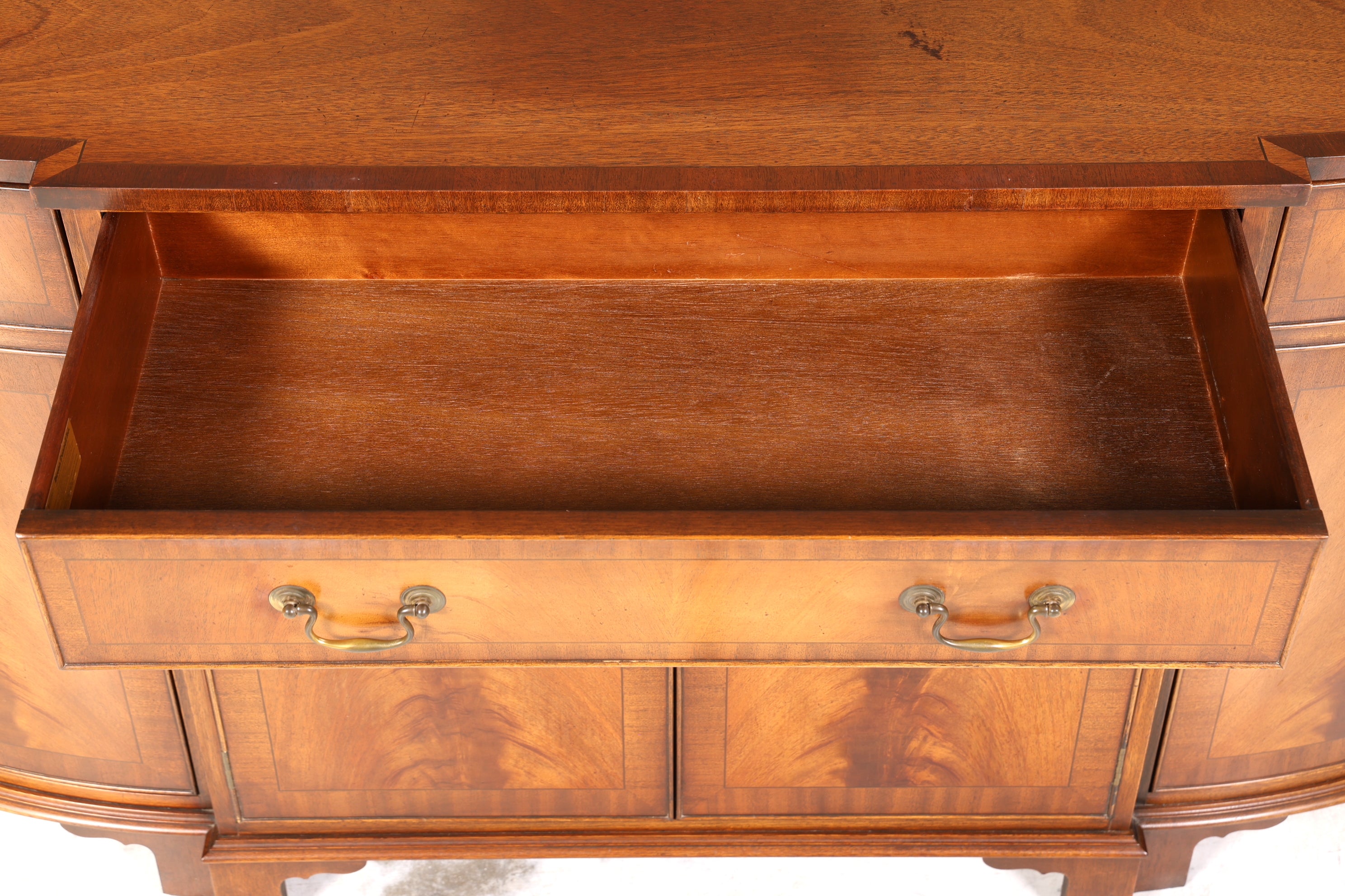 E912 Finish cm Wunderschönes Englisches Sideboard Mahagoni Schrank Antik 60s Buffetschrank Kommode