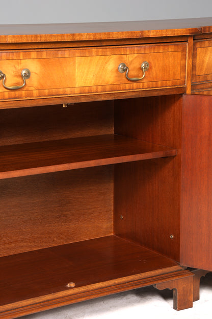 E912 Finish cm Wunderschönes Englisches Sideboard Mahagoni Schrank Antik 60s Buffetschrank Kommode