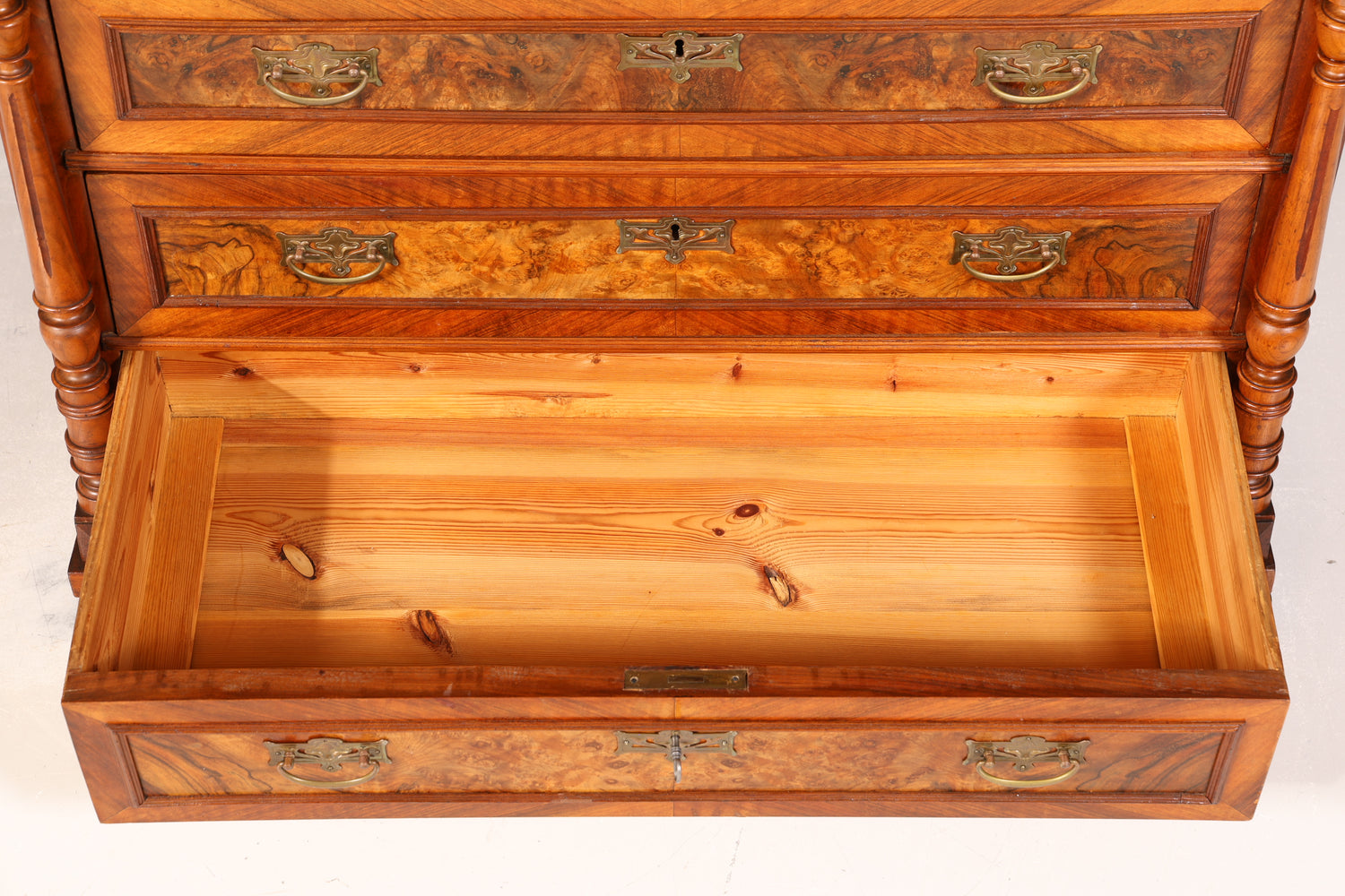 Traumhafte Gründerzeit Kommode Jugendstil Antik Sideboard Schubladenkommode