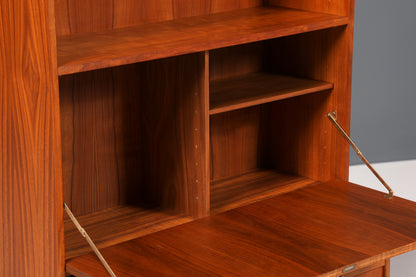 Traumhaftes Mid Century Regal im Danish Design Klapp Schrank Sekretär Retro Kommode