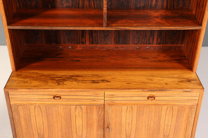Traumhaftes Mid Century Regal Palisander Schrank Danish Design Retro Kommode Vintage Bücherregal 60er Jahre 1 von 2