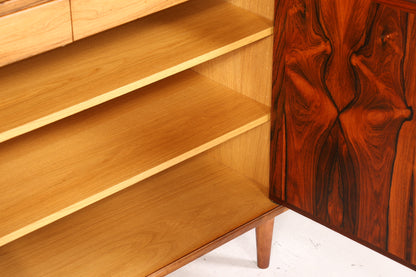 Traumhaftes Mid Century Regal Palisander Schrank Danish Design Retro Kommode Vintage Bücherregal 60er Jahre 2 von 2
