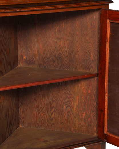 G577 Finish cm Wunderschöne Englische Eckvitrine Mahagoni Antik 60s echt Holz Schrank Eckschrank Glasvitrine (Kopie)