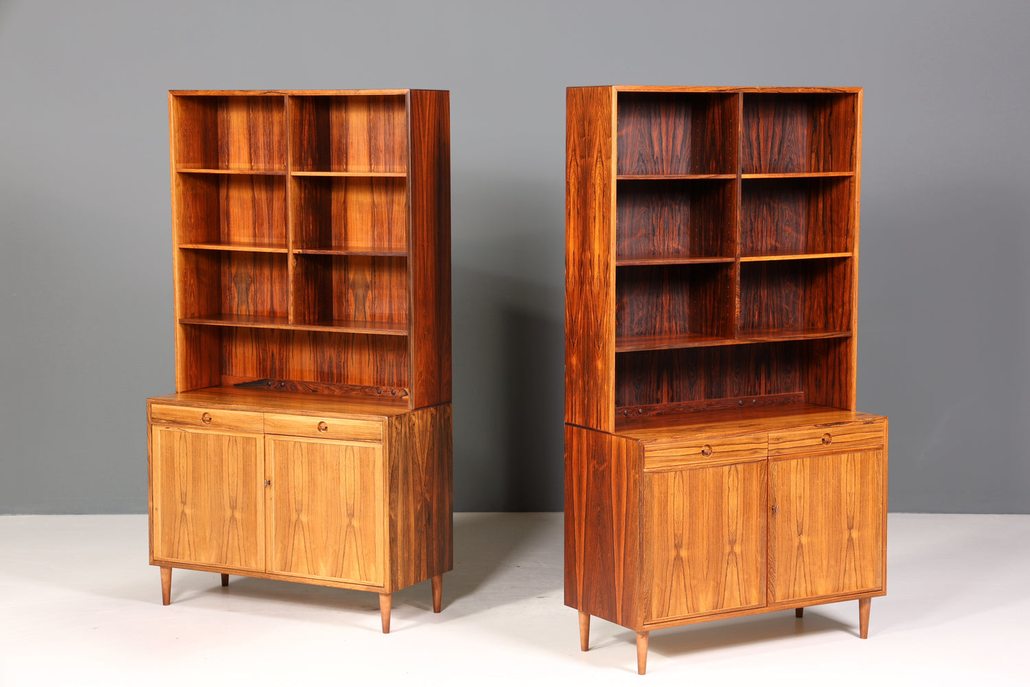 Traumhaftes Mid Century Regal Palisander Schrank Danish Design Retro Kommode Vintage Bücherregal 60er Jahre 1 von 2
