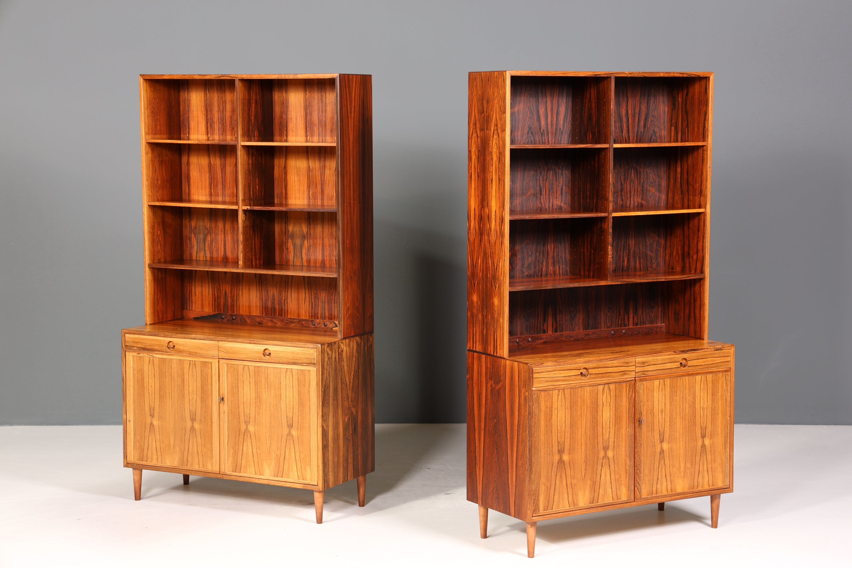 Traumhaftes Mid Century Regal Palisander Schrank Danish Design Retro Kommode Vintage Bücherregal 60er Jahre 1 von 2