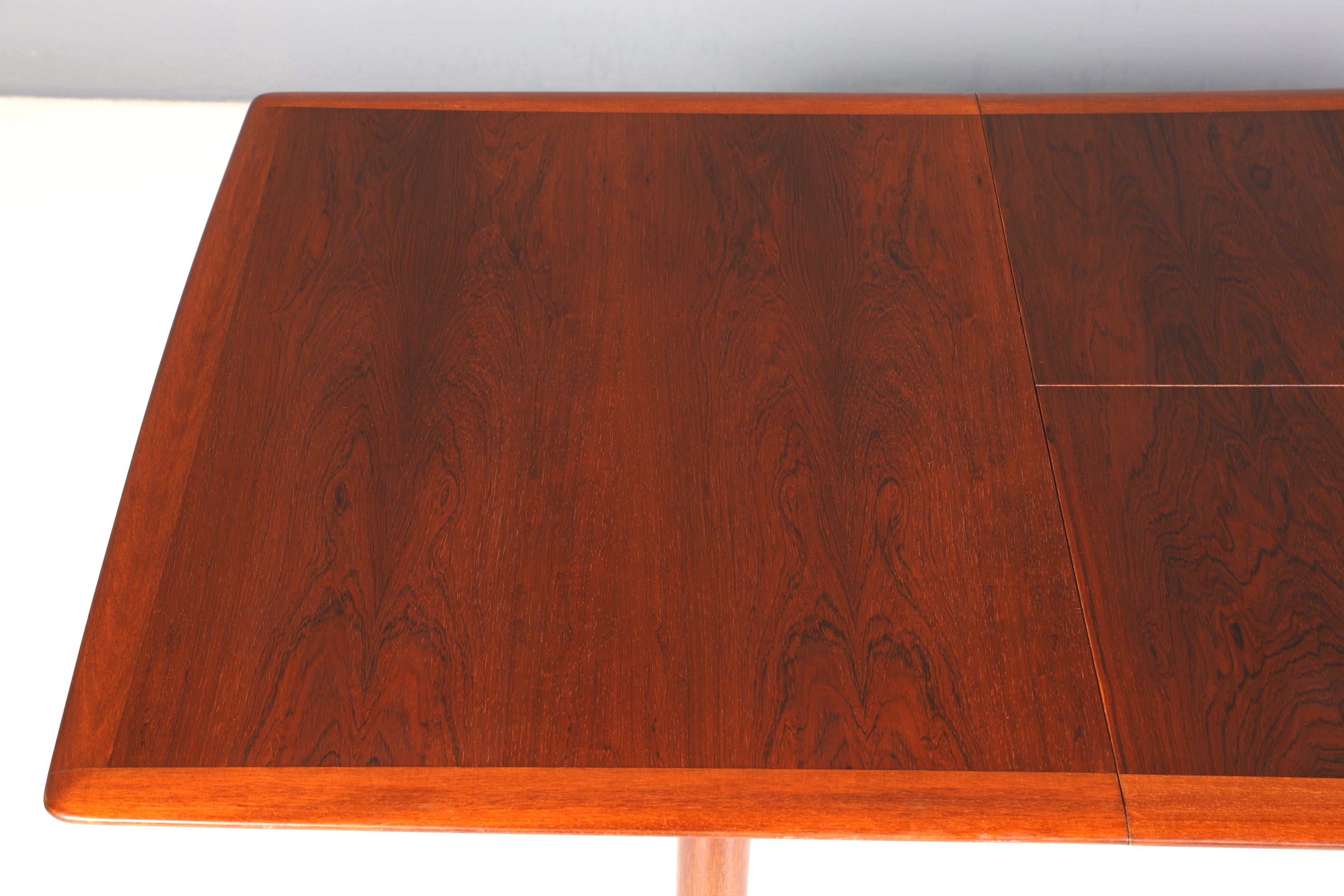 E915 Finish cm Schlichter Mid Century Esstisch ausziehbarer Vintage Tisch Retro Küchentisch
