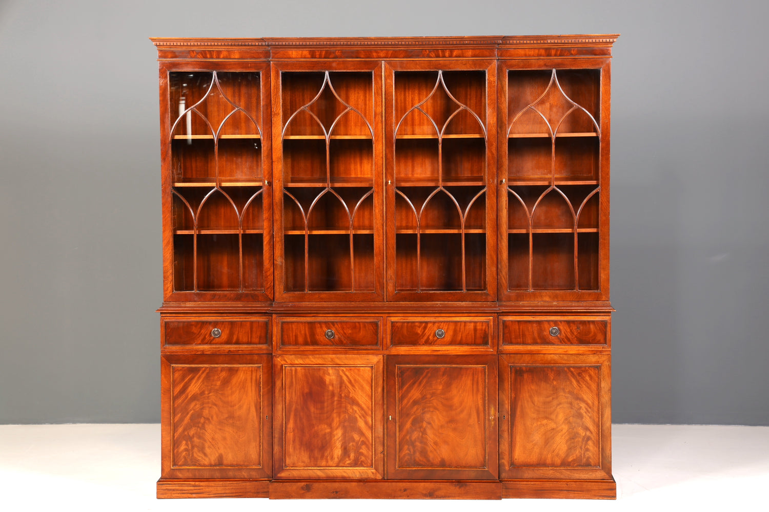 E916 Finish cm Wunderschöne Englische Vitrine Bibliothek Bücherschrank UK Buffet Schrank 60s Jahre