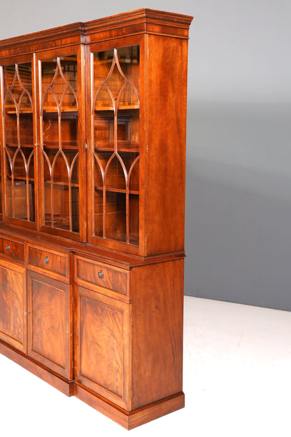 E916 Finish cm Wunderschöne Englische Vitrine Bibliothek Bücherschrank UK Buffet Schrank 60s Jahre