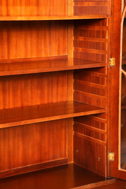 E916 Finish cm Wunderschöne Englische Vitrine Bibliothek Bücherschrank UK Buffet Schrank 60s Jahre