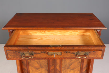 E917 Finish cm Traumhaftes Gründerzeit Vertiko Jugendstil Schrank Antik Highboard Kommode