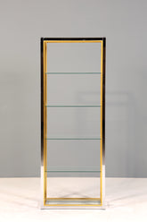 Wunderschönes Bücherregal Design by Renato Zevi Chrome Regal Mid Century Buchablage 1 von 2