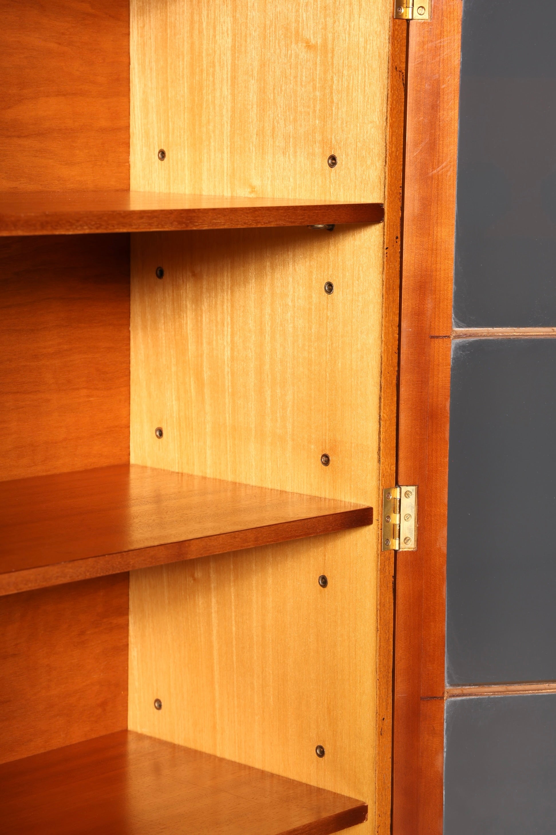 Wunderschöner Maritimer Vitrinenschrank Englischer Schrank echt Holz Bibliothek Englische Anrichte