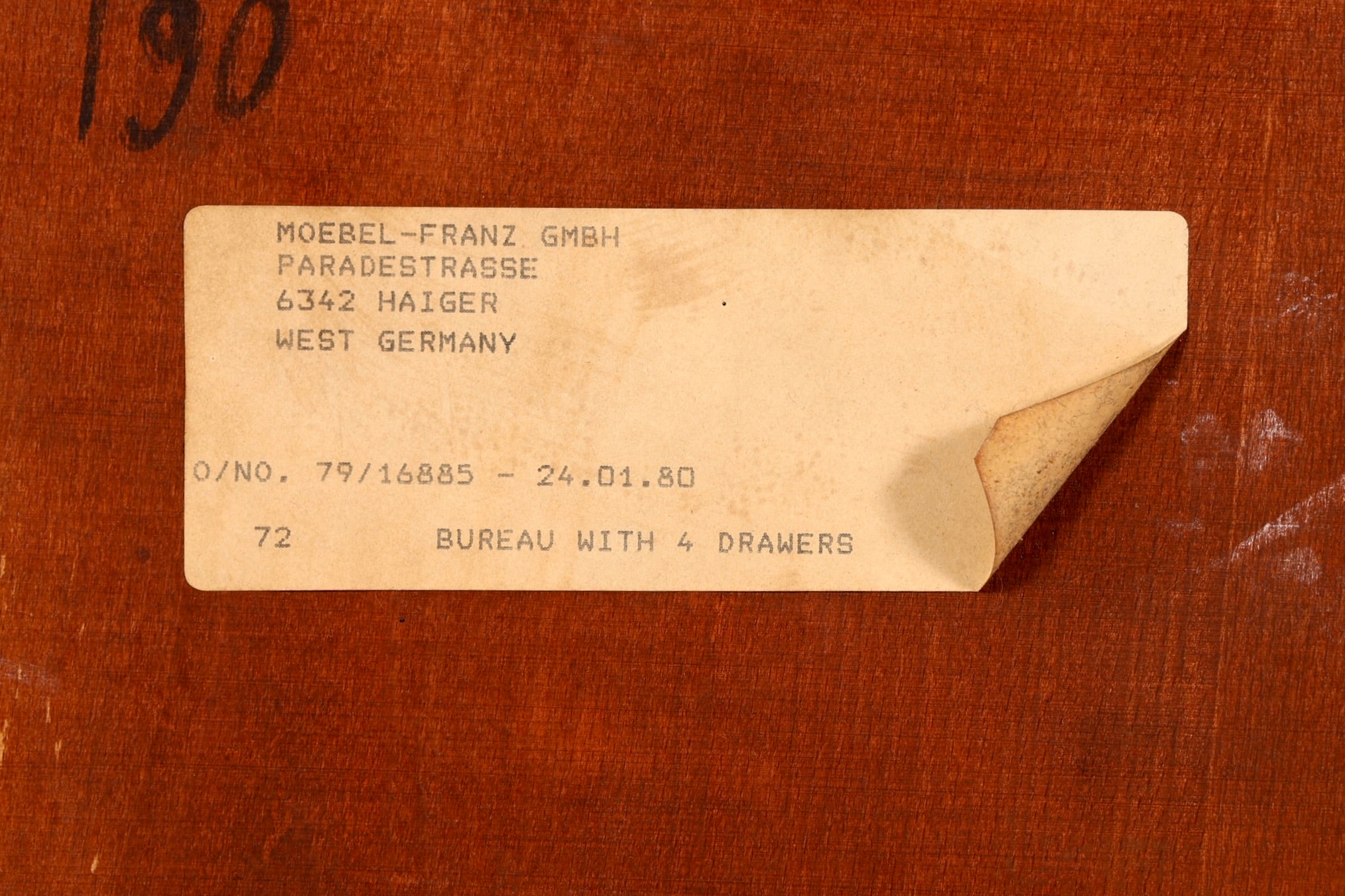 Wunderschöner Englischer Sekretär Büro Aufsatzsekretär Antik 60S Vitrinen Schrank UK