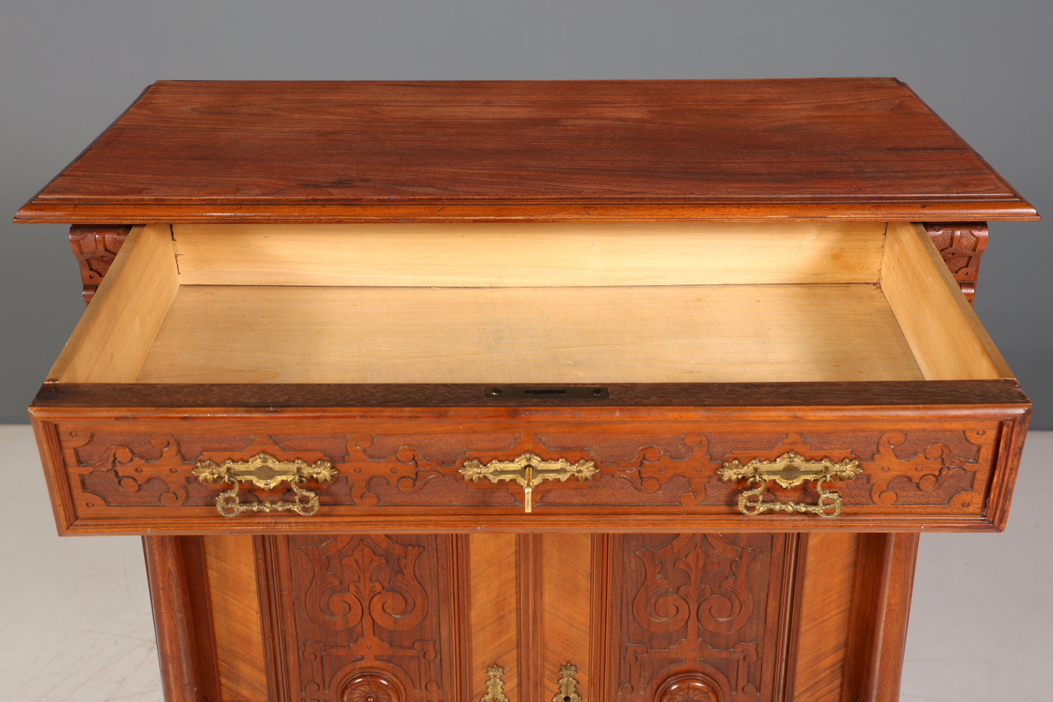 Wunderschönes Gründerzeit Vertiko Jugendstil Schrank Antik Highboard Kommode