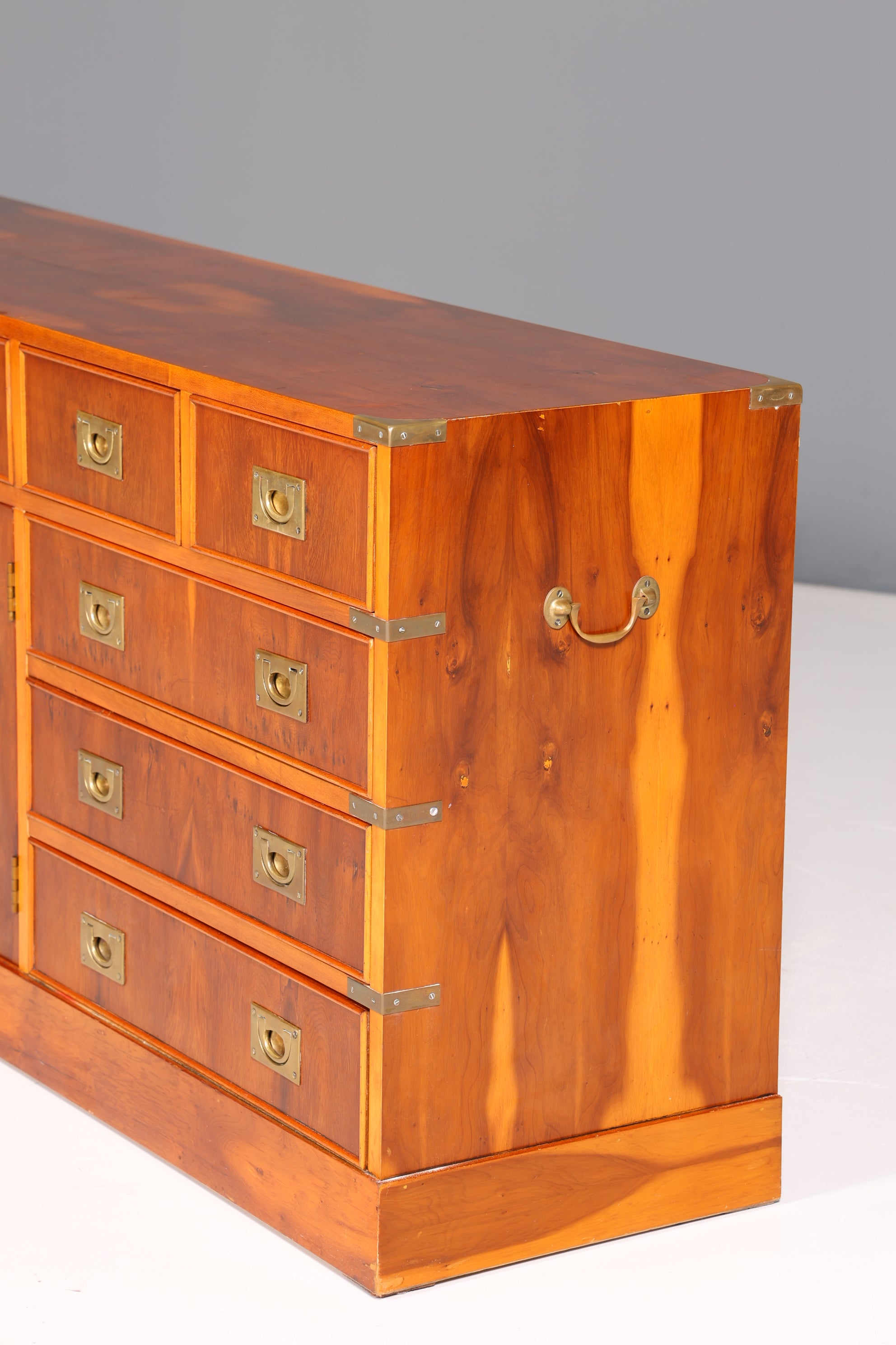 Traumhaftes Maritim Sideboard Englische Schiffs Kommode Englisch Antik Schrank Military Chest