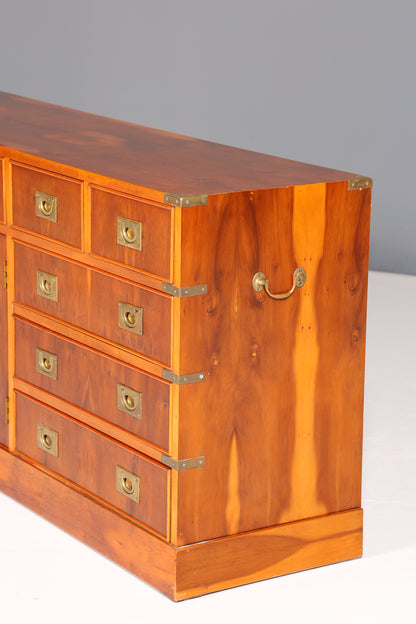 Traumhaftes Maritim Sideboard Englische Schiffs Kommode Englisch Antik Schrank Military Chest