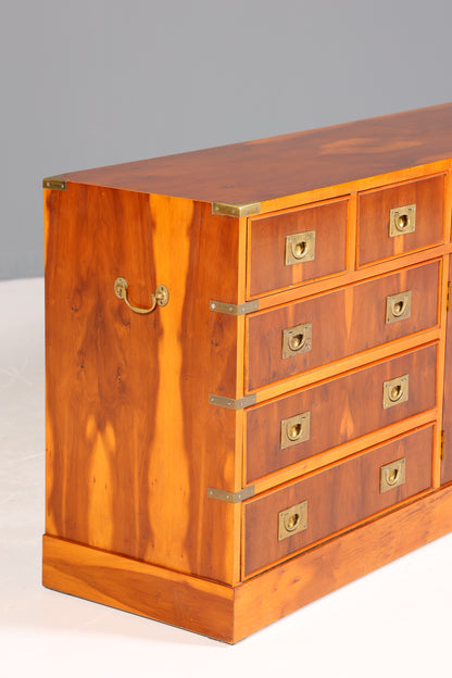 Traumhaftes Maritim Sideboard Englische Schiffs Kommode Englisch Antik Schrank Military Chest