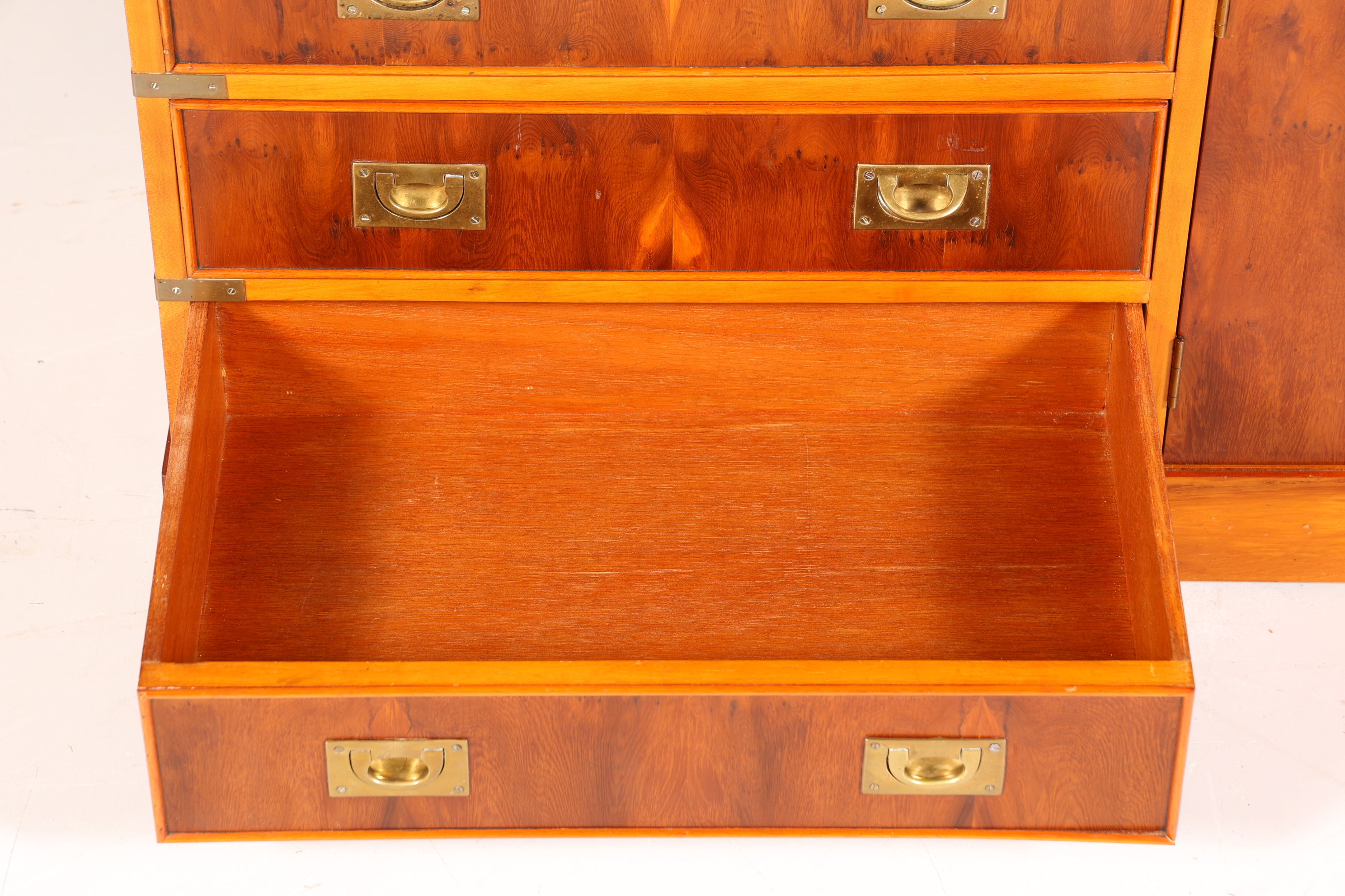 Traumhaftes Maritim Sideboard Englische Schiffs Kommode Englisch Antik Schrank Military Chest