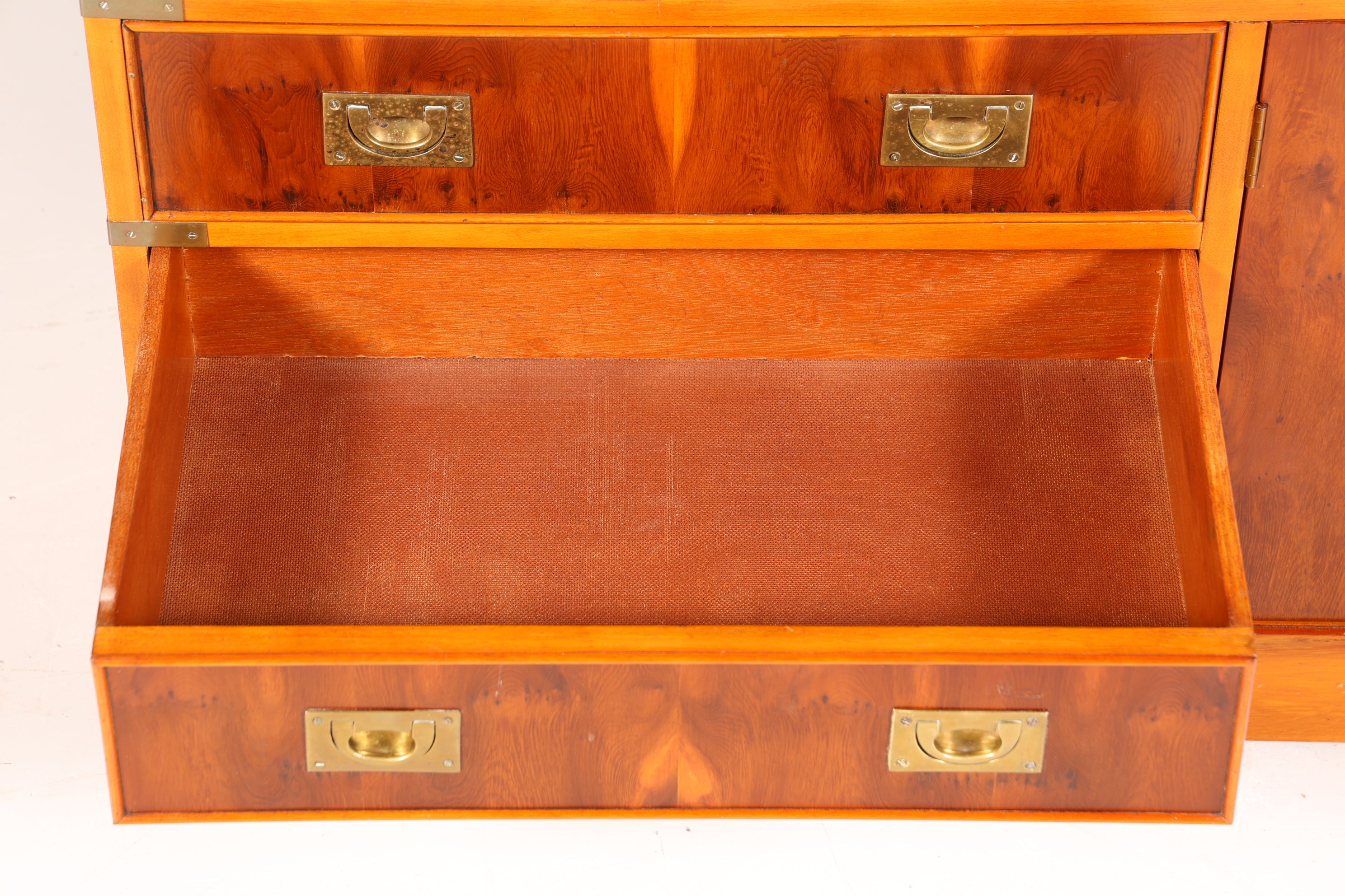 Traumhaftes Maritim Sideboard Englische Schiffs Kommode Englisch Antik Schrank Military Chest
