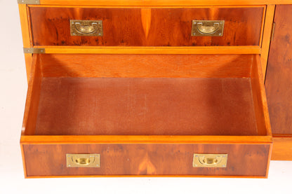 Traumhaftes Maritim Sideboard Englische Schiffs Kommode Englisch Antik Schrank Military Chest