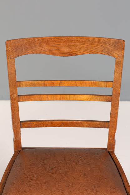 Wunderschöner Stuhl um 1940 Art Deco Stil Küchenstuhl Jugendstil Esszimmer Stuhl 2 von 2