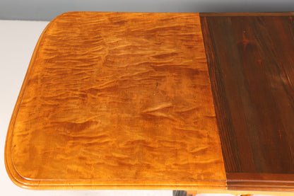 Wunderschöner Esstisch im Biedermeier Stil ausziehbarer echt Holz Küchentisch Jugendstil Esszimmer Tisch