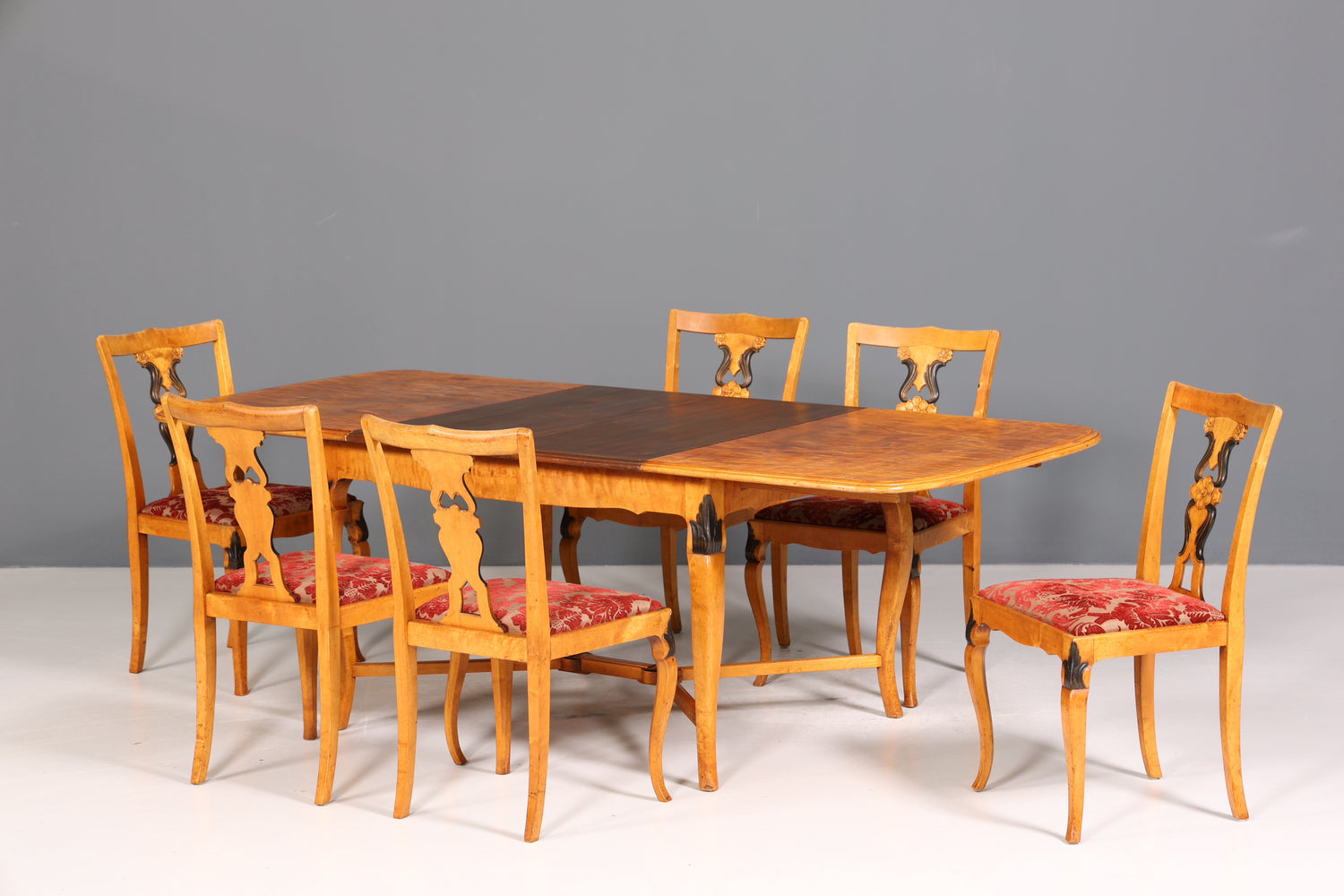 Wunderschöner Esstisch im Biedermeier Stil ausziehbarer echt Holz Küchentisch Jugendstil Esszimmer Tisch