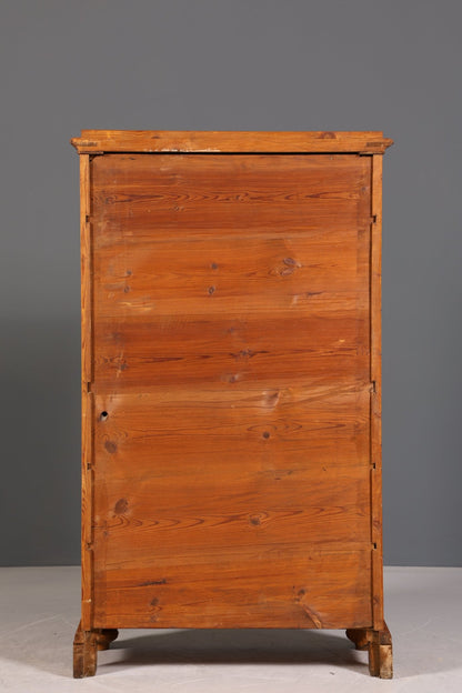 Stilvoller Jugendstil Sekretär Vertiko Antik Weichholz Kommode um 1890 Schreibkommode