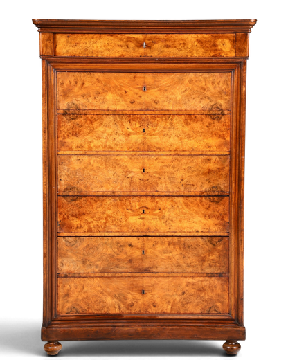 F941 Finish Wunderschönes Gründerzeit Vertiko Louis Philippe Kommode um 1880 Schubladenkommode