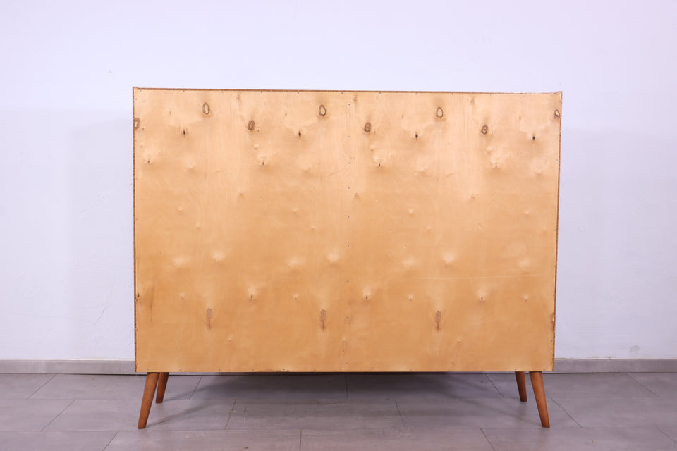 Schlichtes Mid Century Bücherregal Vitrine Vintage Regal Schrank Retro