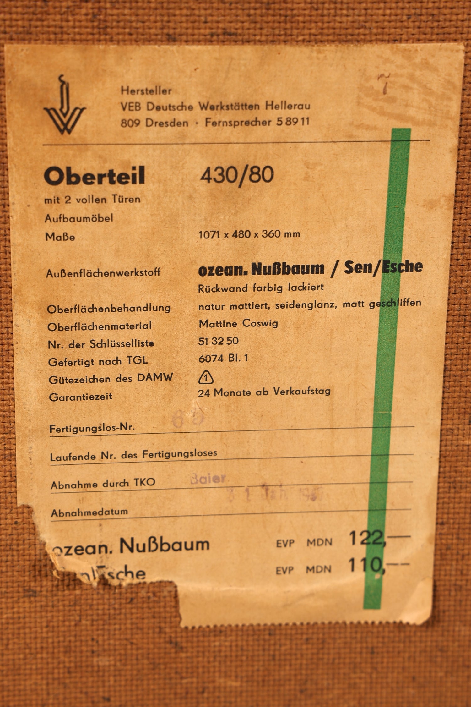 Traumhafte Original Hellerau Kommode Joachim Nebelung 430 Bauhaus Retro Schrank