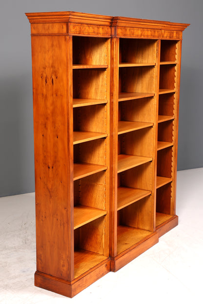 Stilvolles Englisches XXL Bücherregal Eibe Antik Regal Bookshelf Buchablage 60s Bibliothek